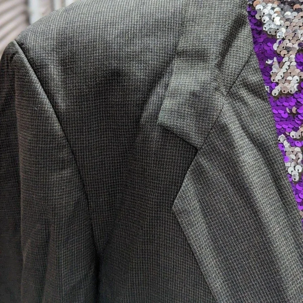 Vintage Gray Blazer‎ Suit Sports Jacket Oleg Cassini Size 44 Old Money Preppy